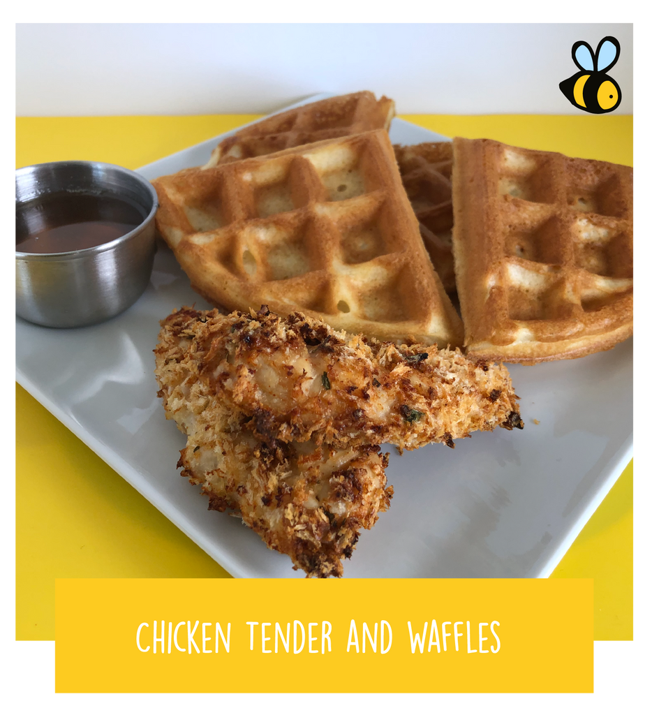 Chicken Tender and Waffles